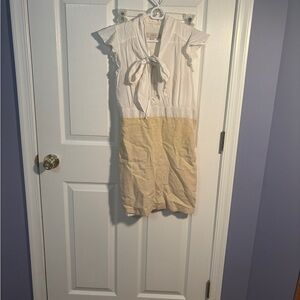 NWOT LOFT white mini dress